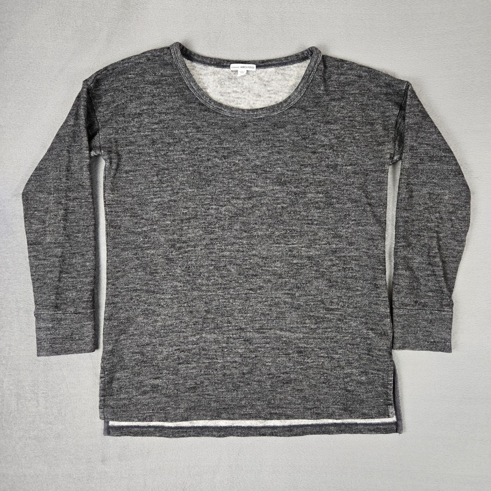 Standard James Perse Tunic Womens 2 Medium Heathered Grey Sweatshirt Minimalist